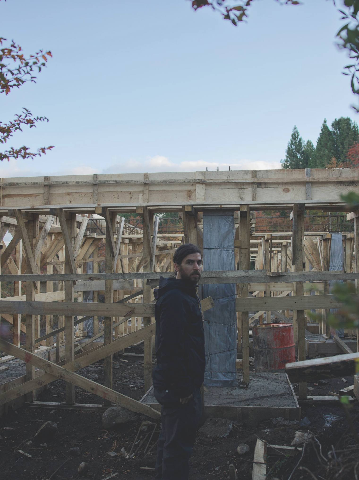 Sebastián Mamruth en obra